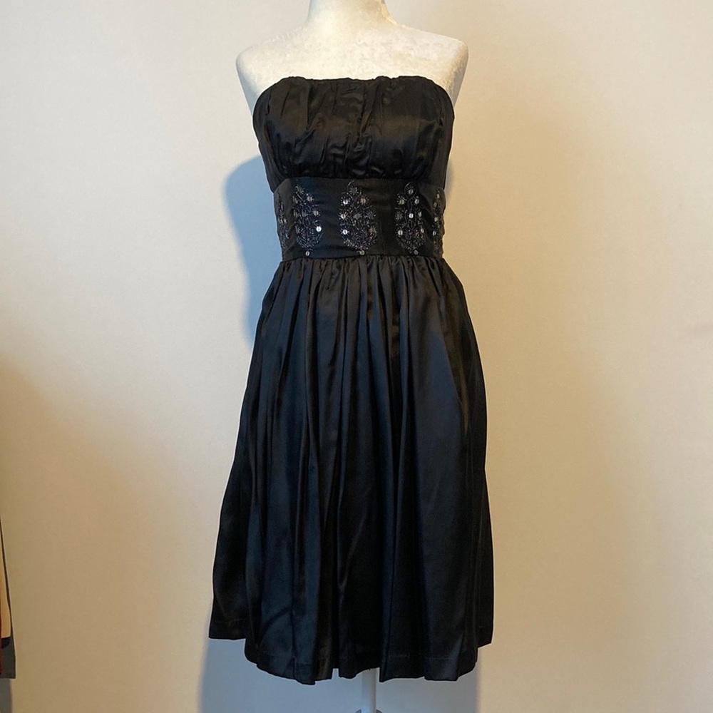 Plenty by Tracy Reese Silk Strapless Dress w/ Sequins - Picture 1 of 9